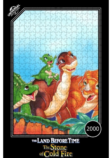 The Land Before Time Vıı: The Stone Of Cold Fire (2000) Film Posterinin 500 Parça Puzzle Yapbozu