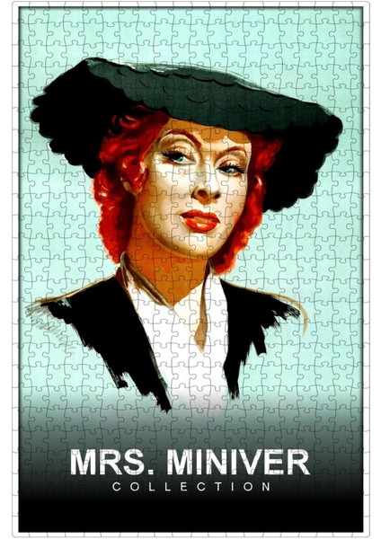 Mrs Miniver Collection Film Posterinin 500 Parça Puzzle Yapbozu