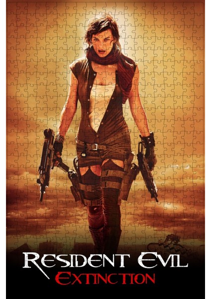 Resident Evil: Extinction (2007) Film Posterinin 500 Parça Puzzle Yapbozu K93