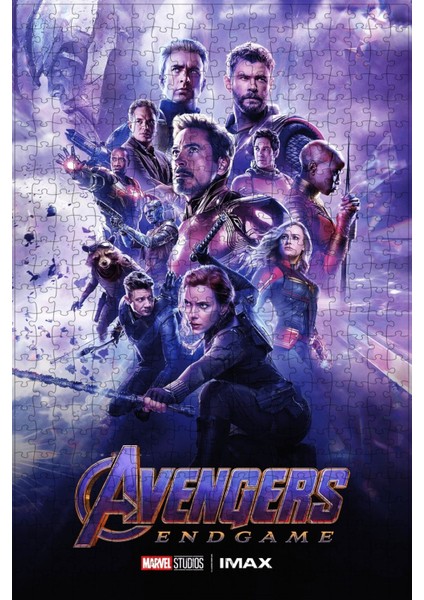 Avengers: Endgame (2019) Film Posterinin 500 Parça Puzzle Yapbozu Sürüm2 S36