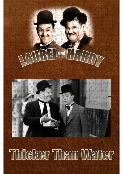 Thicker Than Water (1935) Film Posterinin 500 Parça Puzzle Yapbozu