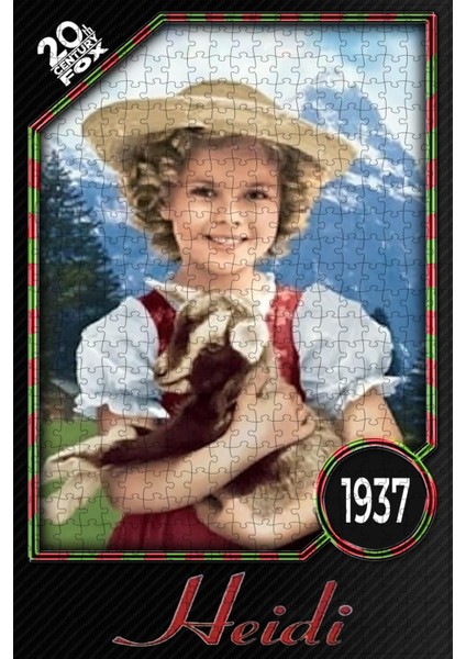Heidi (1937) Film Posterinin 500 Parça Puzzle Yapbozu Sürüm2