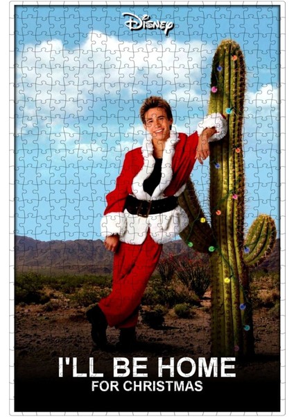 I'll Be Home For Christmas (1998) Film Posterinin 500 Parça Puzzle Yapbozu Sürüm2