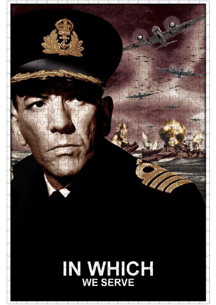 In Which We Serve (1942) Film Posterinin 500 Parça Puzzle Yapbozu