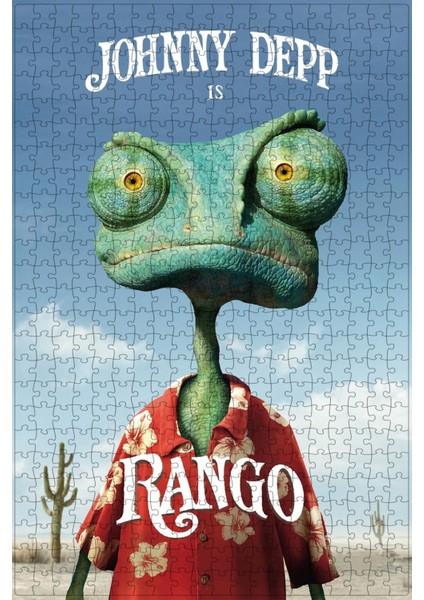 Rango (2011) Film Posterinin 500 Parça Puzzle Yapbozu
