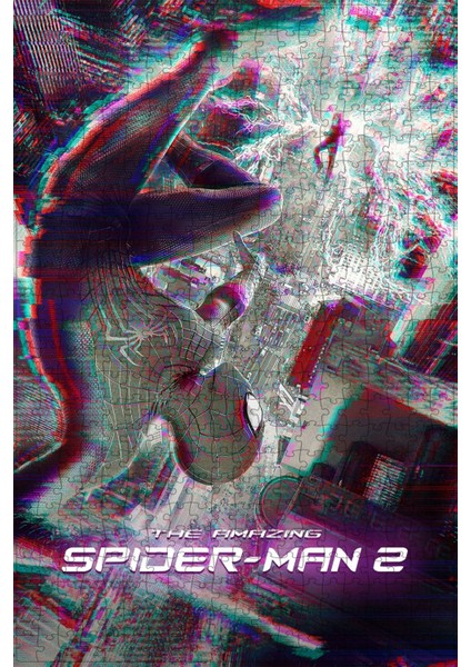 The Amazing Spider-Man 2 (2014) Film Posterinin 500 Parça Puzzle Yapbozu Sürüm2