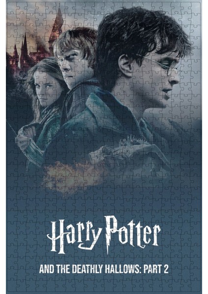 Harry Potter And The Deathly Hallows: Part 2 (2011) Film Posterinin 500 Parça Puzzle Yapbozu S62