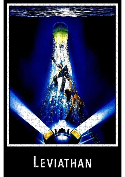 Leviathan (1989) Film Posterinin 500 Parça Puzzle Yapbozu Sürüm6