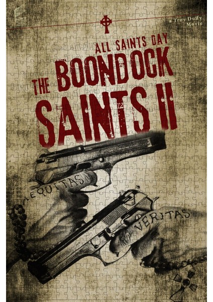 The Boondock Saints Iı: All Saints Day (2009) Film Posterinin 500 Parça Puzzle Yapbozu