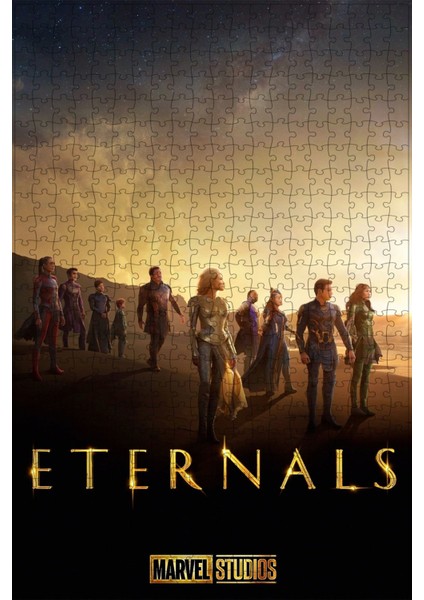 Eternals (2021) Film Posterinin 500 Parça Puzzle Yapbozu Sürüm2