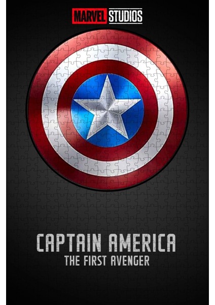 Captain America: The First Avenger (2011) Film Posterinin 500 Parça Puzzle Yapbozu Sürüm3 R78