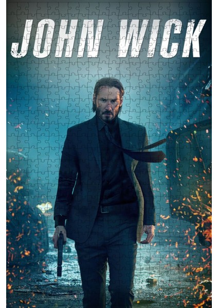 John Wick (2014) Film Posterinin 500 Parça Puzzle Yapbozu Sürümx2
