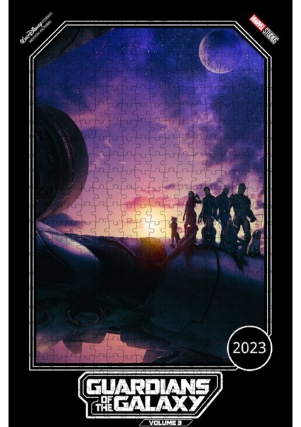 Guardians Of The Galaxy Volume 3 (2023) Film Posterinin 500 Parça Puzzle Yapbozu Sürüm4