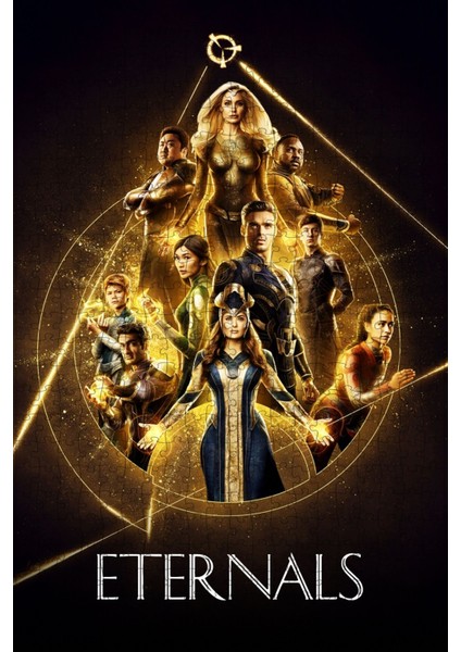 Eternals (2021) Film Posterinin 500 Parça Puzzle Yapbozu SÜRÜM19