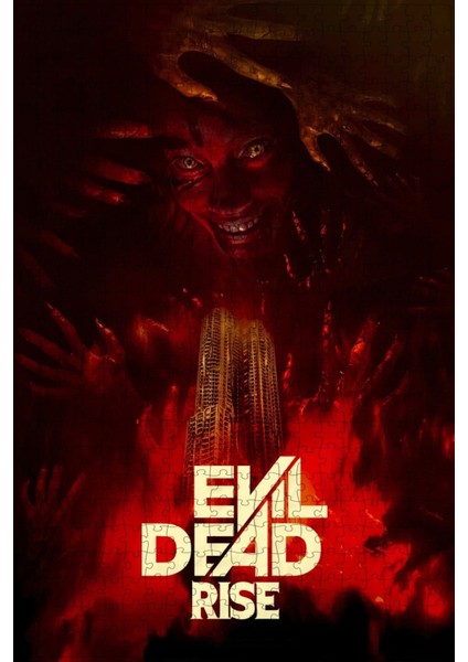 Evil Dead Rise (2023) Film Posterinin 500 Parça Puzzle Yapbozu Sürüm5