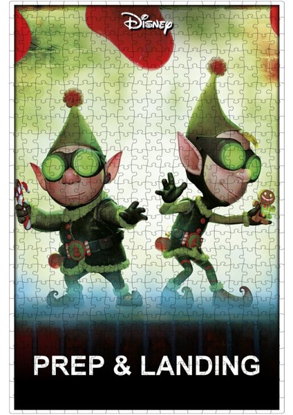Prep & Landing (2009) Film Posterinin 500 Parça Puzzle Yapbozu