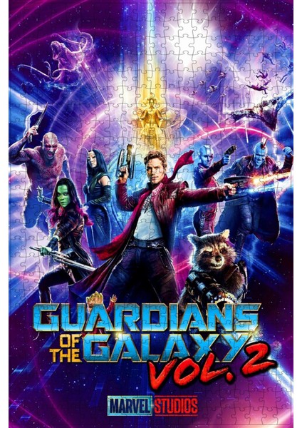 Guardians Of The Galaxy Vol. 2 (2017) Film Posterinin 500 Parça Puzzle Yapbozu Sürüm4