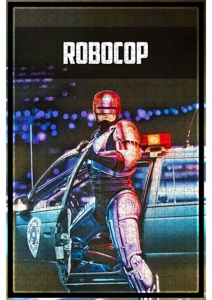 Robocop (1987) Film Posterinin 500 Parça Puzzle Yapbozu T75