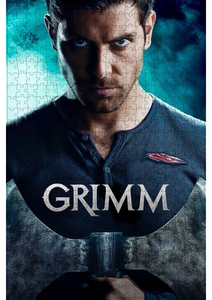 Grimm (2011) Film Posterinin 500 Parça Puzzle Yapbozu Sürüm2