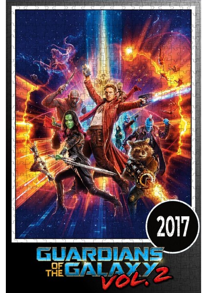 Guardians Of The Galaxy Vol. 2 (2017) Film Posterinin 500 Parça Puzzle Yapbozu SÜRÜM12