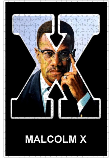 Malcolm x (1972) Film Posterinin 500 Parça Puzzle Yapbozu