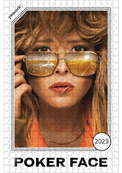 Poker Face (2023) Film Posterinin 500 Parça Puzzle Yapbozu Sürüm4