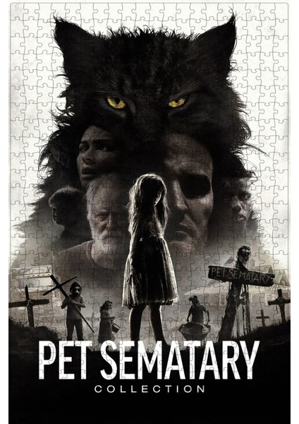 Pet Sematary Reboot Collection Film Posterinin 500 Parça Puzzle Yapbozu