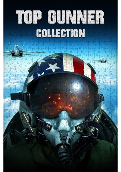 Top Gunner Collection Film Posterinin 500 Parça Puzzle Yapbozu Sürüm4