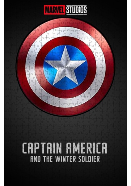 Captain America: The Winter Soldier (2014) Film Posterinin 500 Parça Puzzle Yapbozu Sürüm2 R73