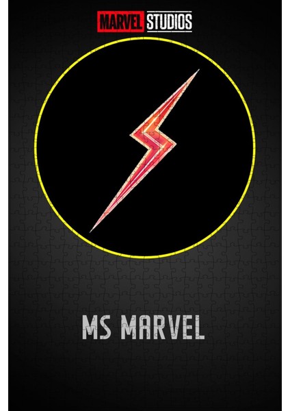Ms. Marvel (2022) Film Posterinin 500 Parça Puzzle Yapbozu Sürüm4 R49