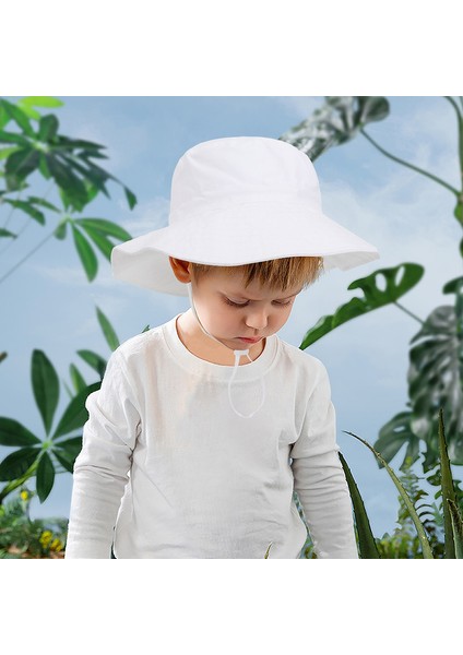 Çocuk Güneş Koruyucu Şapka Güneş Şapkası Erkek ve Kadın Bebek Pot Şapka Plaj Şapkası Balıkçı Şapkası (Yurt Dışından) modelleri