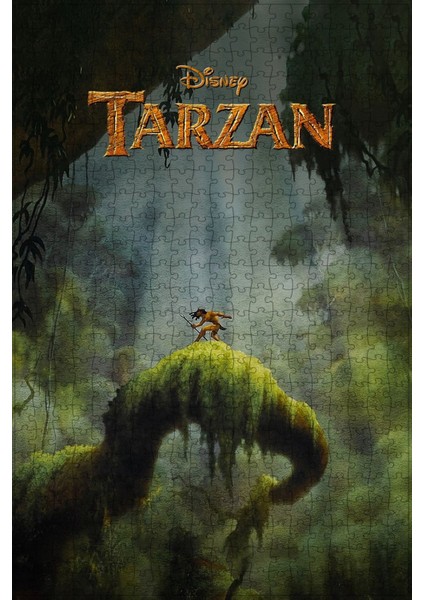 Tarzan (1999) Film Posterinin 500 Parça Puzzle Yapbozu L46