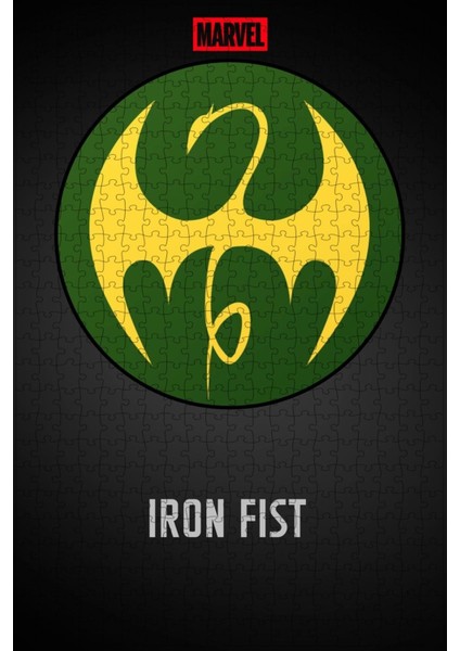 Marvel's Iron Fist (2017) Film Posterinin 500 Parça Puzzle Yapbozu Sürüm2 R20