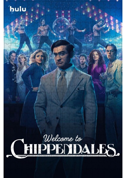 Welcome To Chippendales (2022) Film Posterinin 500 Parça Puzzle Yapbozu Sürüm3
