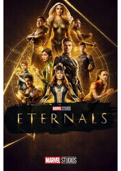 Eternals (2021) Film Posterinin 500 Parça Puzzle Yapbozu Sürüm2 Z65