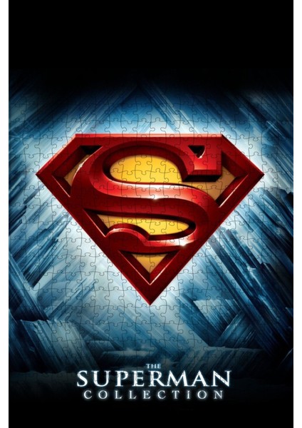 Superman Collection Film Posterinin 500 Parça Puzzle Yapbozu Sürüm2 M13