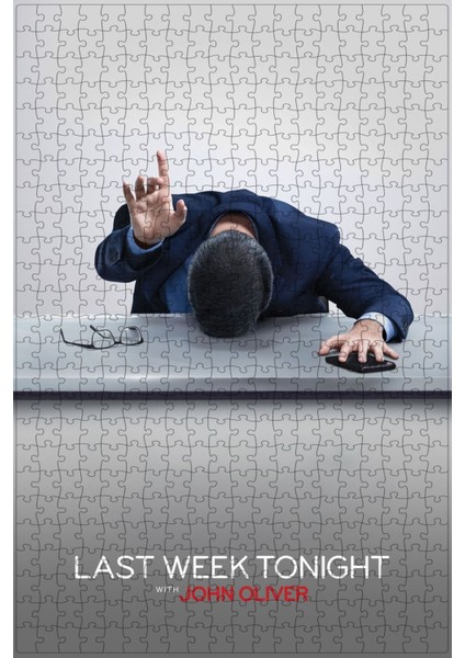 Last Week Tonight With John Oliver (2014) Film Posterinin 500 Parça Puzzle Yapbozu B26