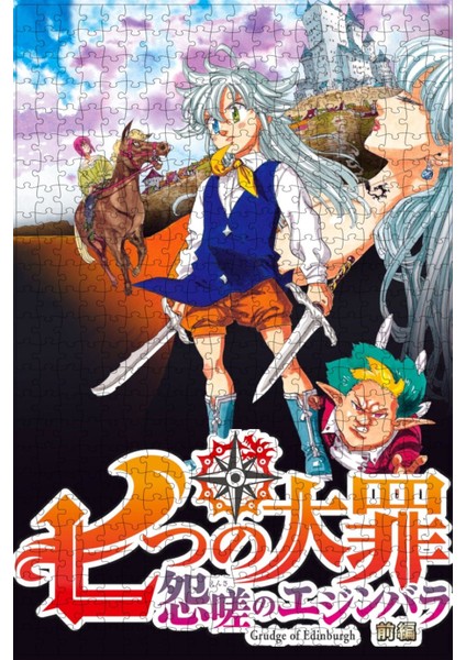 The Seven Deadly Sins: Grudge Of Edinburgh Part 1 (2022) Film Posterinin 500 Parça Puzzle Yapbozu