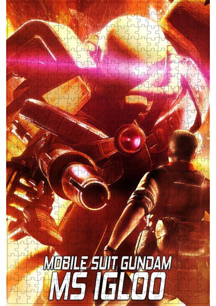Mobile Suit Gundam Ms Igloo (2004) Film Posterinin 500 Parça Puzzle Yapbozu
