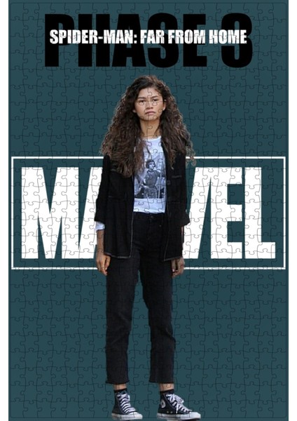 Spider-Man: Far From Home (2019) Film Posterinin 500 Parça Puzzle Yapbozu Sürüm3 H50