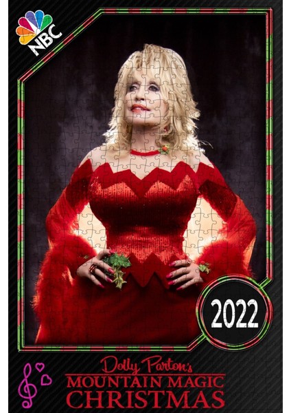 Dolly Parton's Mountain Magic Christmas (2022) Film Posterinin 500 Parça Puzzle Yapbozu Sürüm2