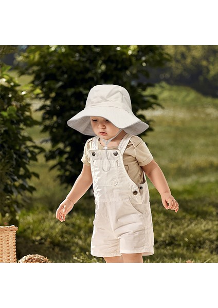 Çocuk Güneş Koruyucu Şapka Güneş Şapkası Erkek ve Kadın Bebek Pot Şapka Plaj Şapkası Balıkçı Şapkası (Yurt Dışından) modelleri