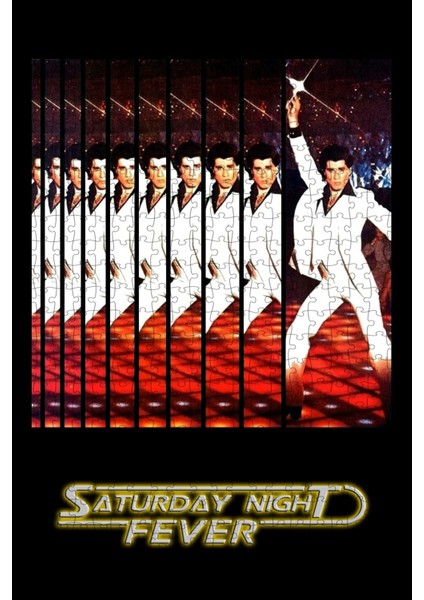 Saturday Night Fever (1977) Film Posterinin 500 Parça Puzzle Yapbozu M47