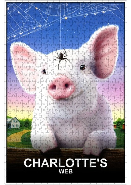 Charlotte's Web (2006) Film Posterinin 500 Parça Puzzle Yapbozu Sürüm3