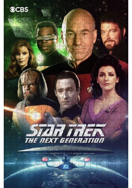 Star Trek: The Next Generation (1987) Film Posterinin 500 Parça Puzzle Yapbozu Sürüm2