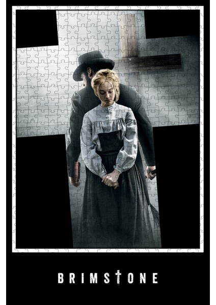 Brimstone (2016) Film Posterinin 500 Parça Puzzle Yapbozu Sürüm4
