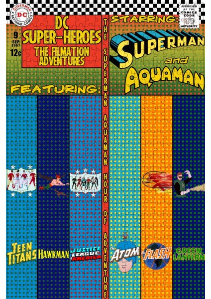 The Superman/aquaman Hour Of Adventure (1967) Film Posterinin 500 Parça Puzzle Yapbozu