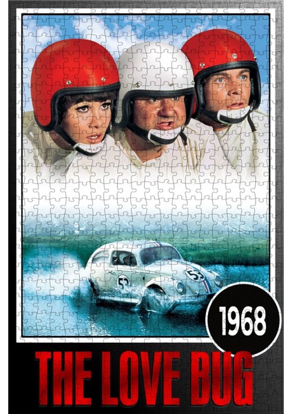 The Love Bug (1968) Film Posterinin 500 Parça Puzzle Yapbozu Sürüm2