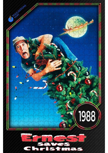 Ernest Saves Christmas (1988) Film Posterinin 500 Parça Puzzle Yapbozu