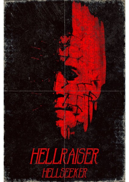 Hellraiser: Hellseeker (2002) Film Posterinin 500 Parça Puzzle Yapbozu Sürüm2
